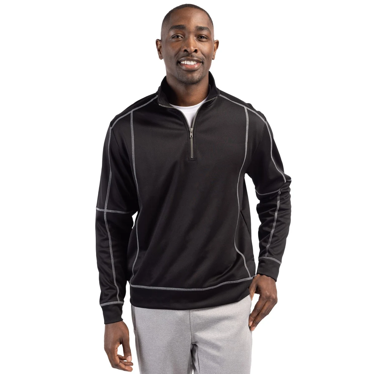 Clique Helsa Performance Knit Mens Half Zip 1