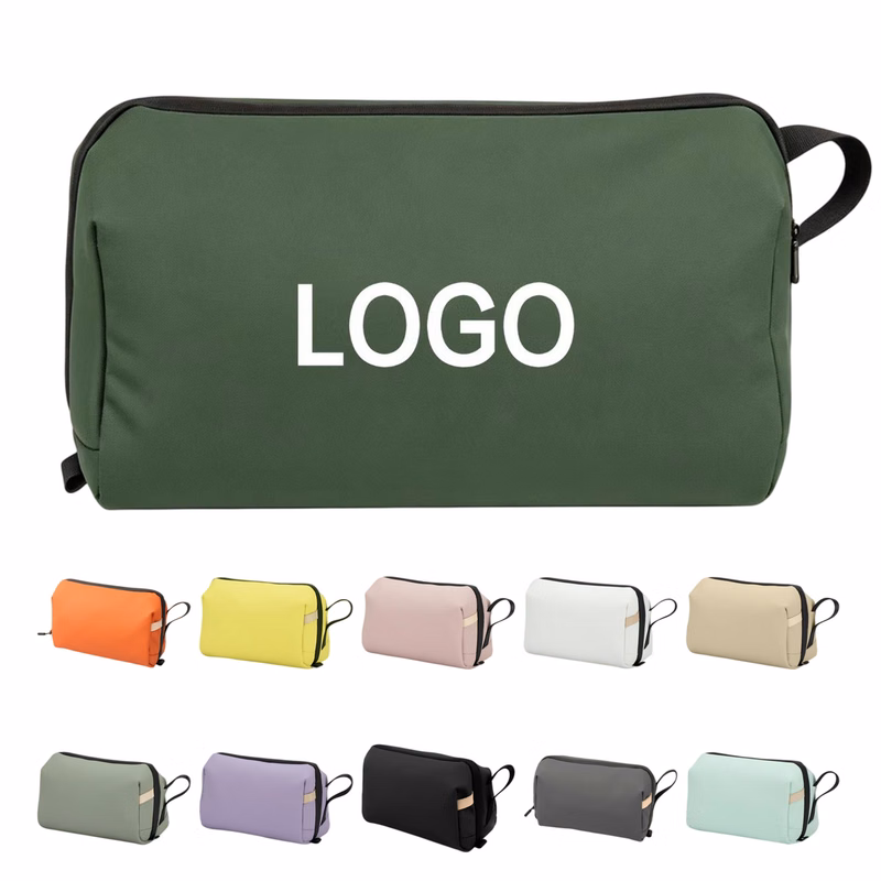Travel Toiletry Bag With Dry Wet Separation Compartments