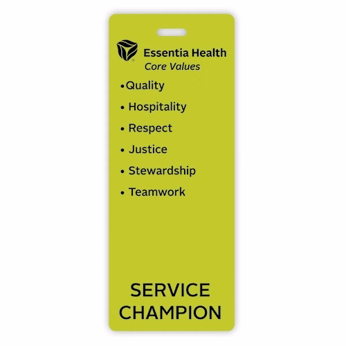 Full Color Write On Tag w/ Flexible Plastic Loop Strap (Rectangle 2.125"x5.375")