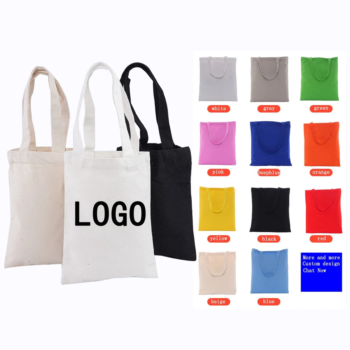 Cotton Tote Bags, custom tote bag with logo imprint 1