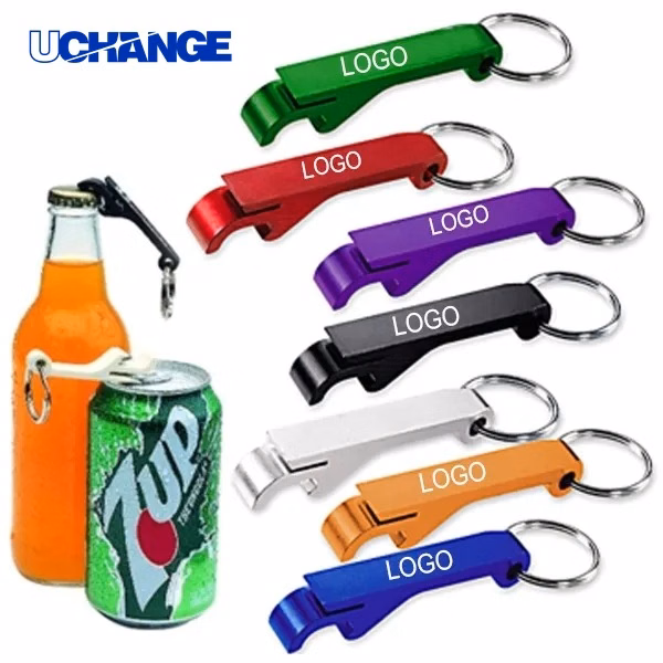 Classic Metal Bottle Opener Keychain Simple Bar Accessory