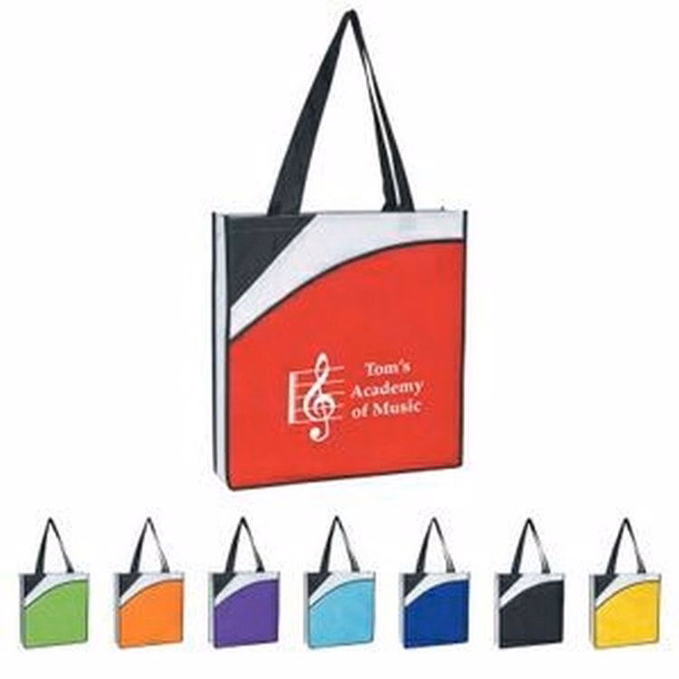 Non-Woven Conference Tote Bag (14.5"x15.5x3.5") - Larger Quantities