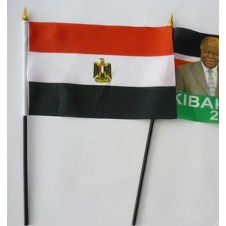 Custom Polyester Hand Flag - 4"x6" 1