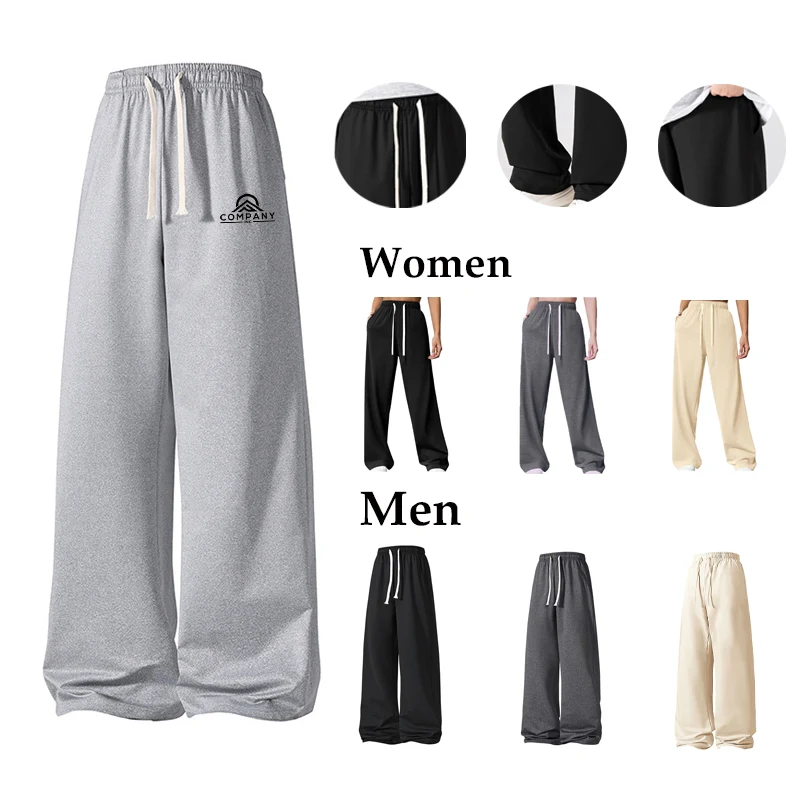 Men's Wide Leg Sweatpant, custom shorts with logo imprint 1