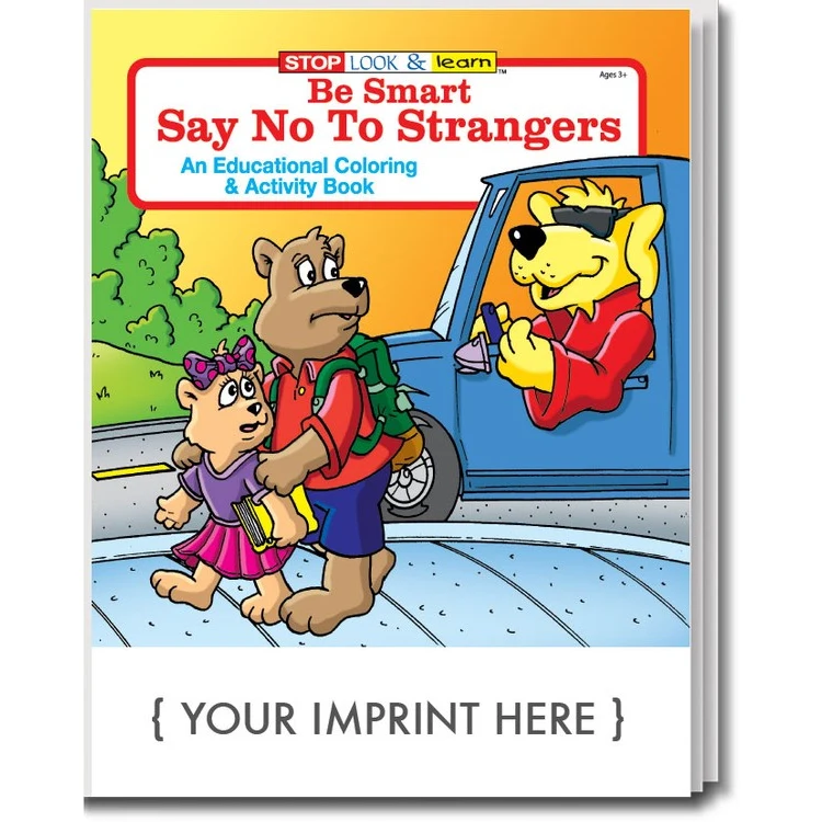 COLORING BOOK - Be Smart, Say No to Strangers Coloring & Activity Book 1