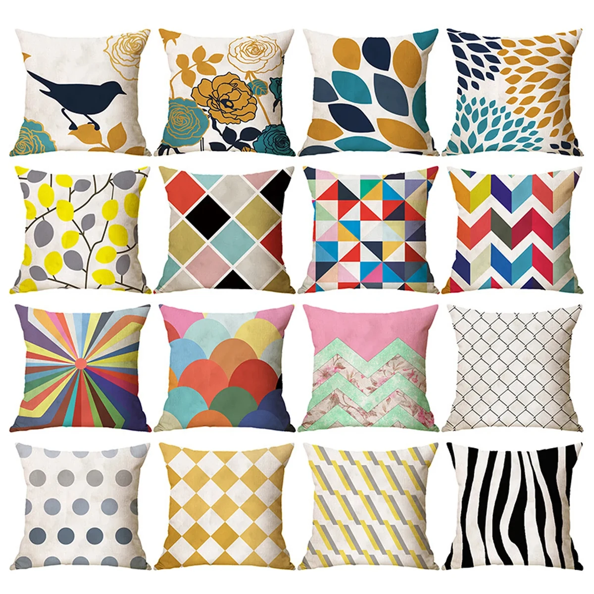 Decorative Throw Linen Pillow Covers 1