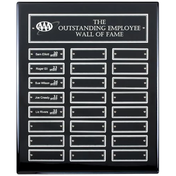 Ebony Perpetual Plaque 24 Plates 1