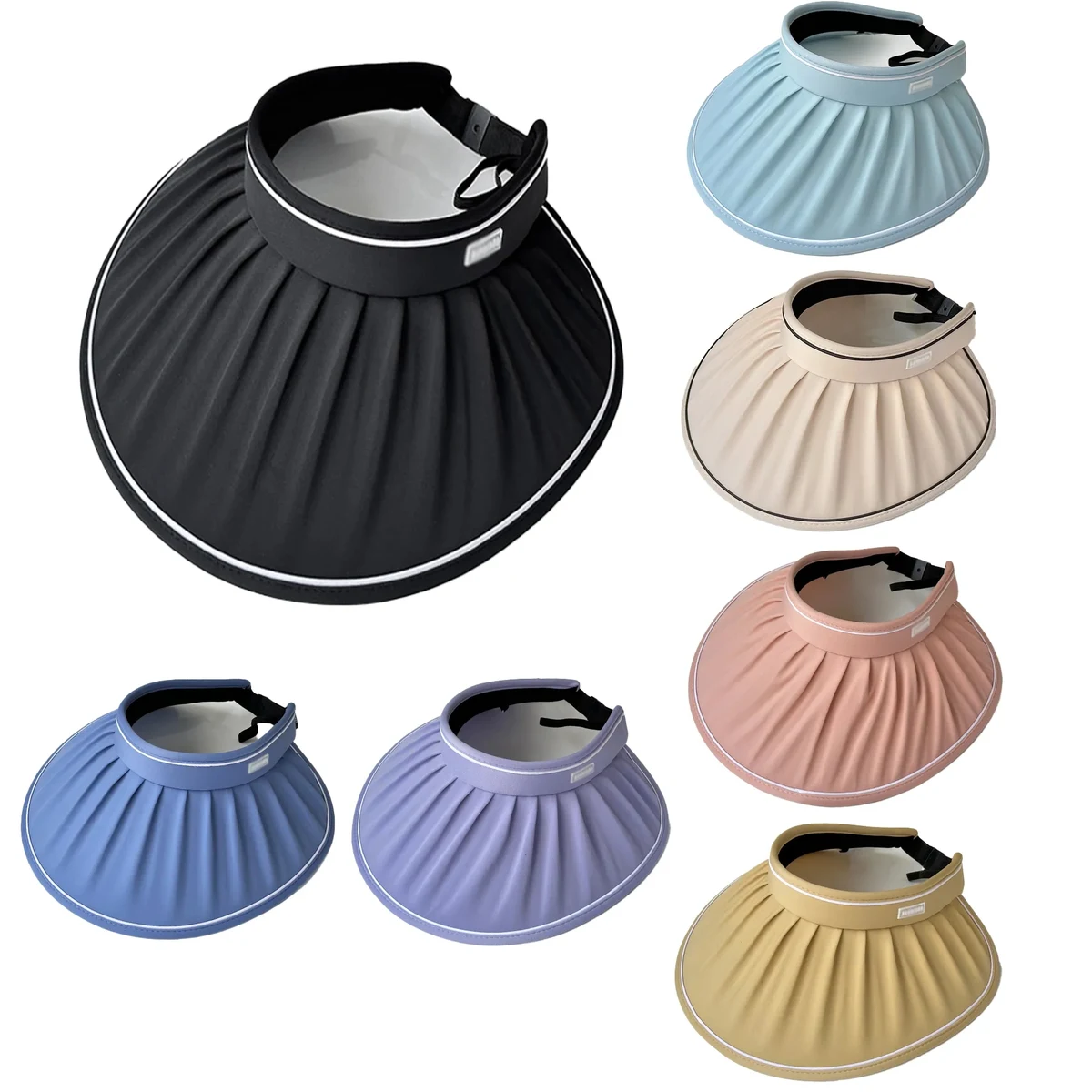Polyester fiber headless sun hat 1