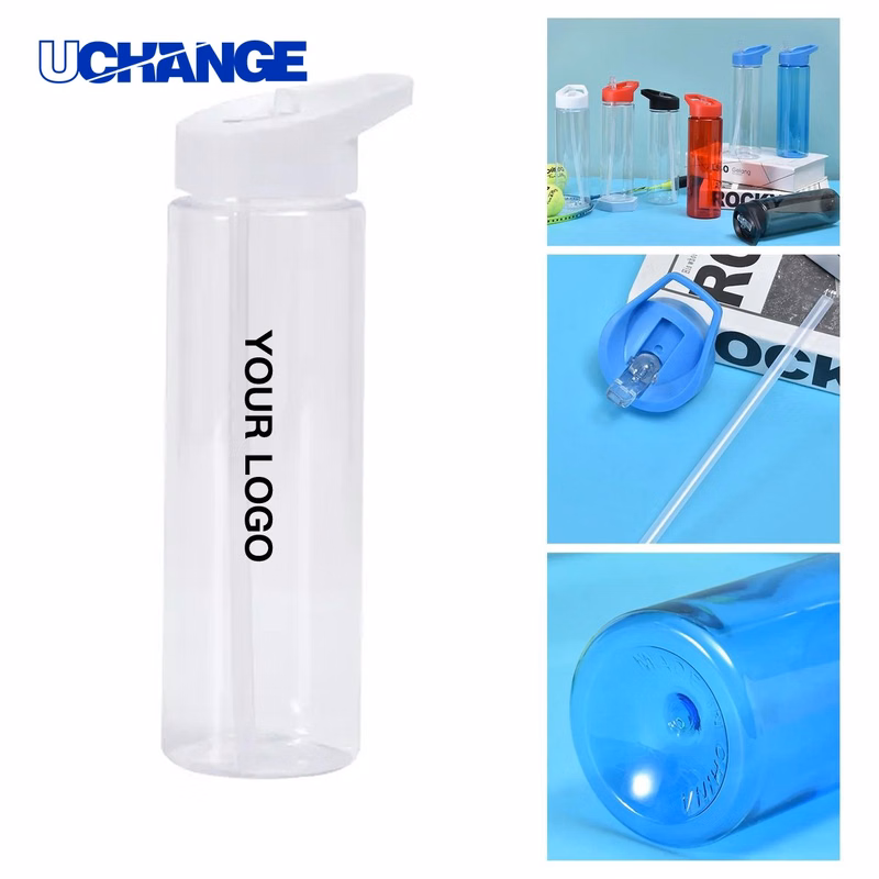 Sports Water Bottle 2.8x9.6 Inch Durable Plastic Design