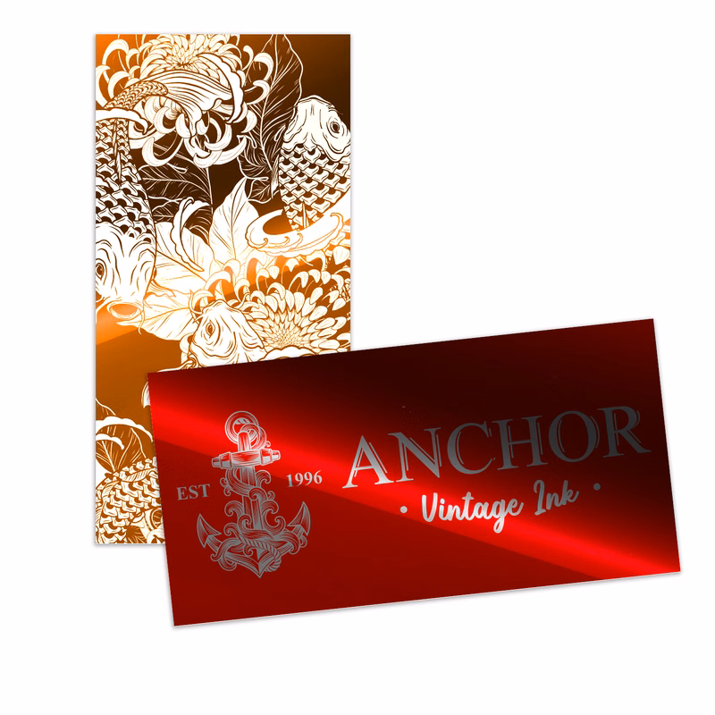 4" x 6" Rectangle Metallic Sticker