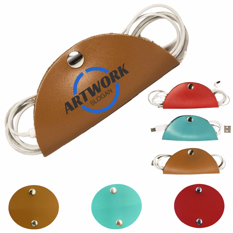 Leather Headphone Cable Organizer