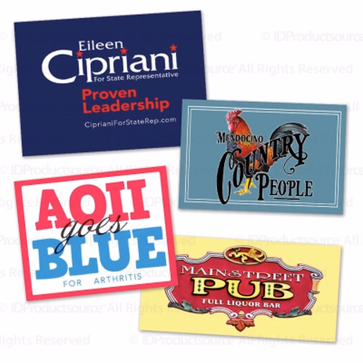 4" x 10" Rectangle Sticker