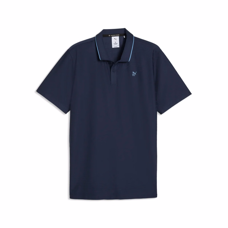 PUMA® Men's Reigning Champ Jacquard Golf Polo Shirt with Custom Logo