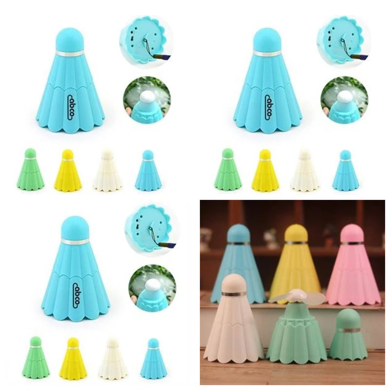Handheld Portable USB Badminton Birdies Fans 1