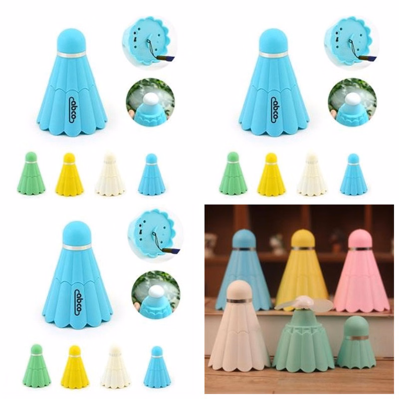 Handheld Portable USB Badminton Birdies Fans