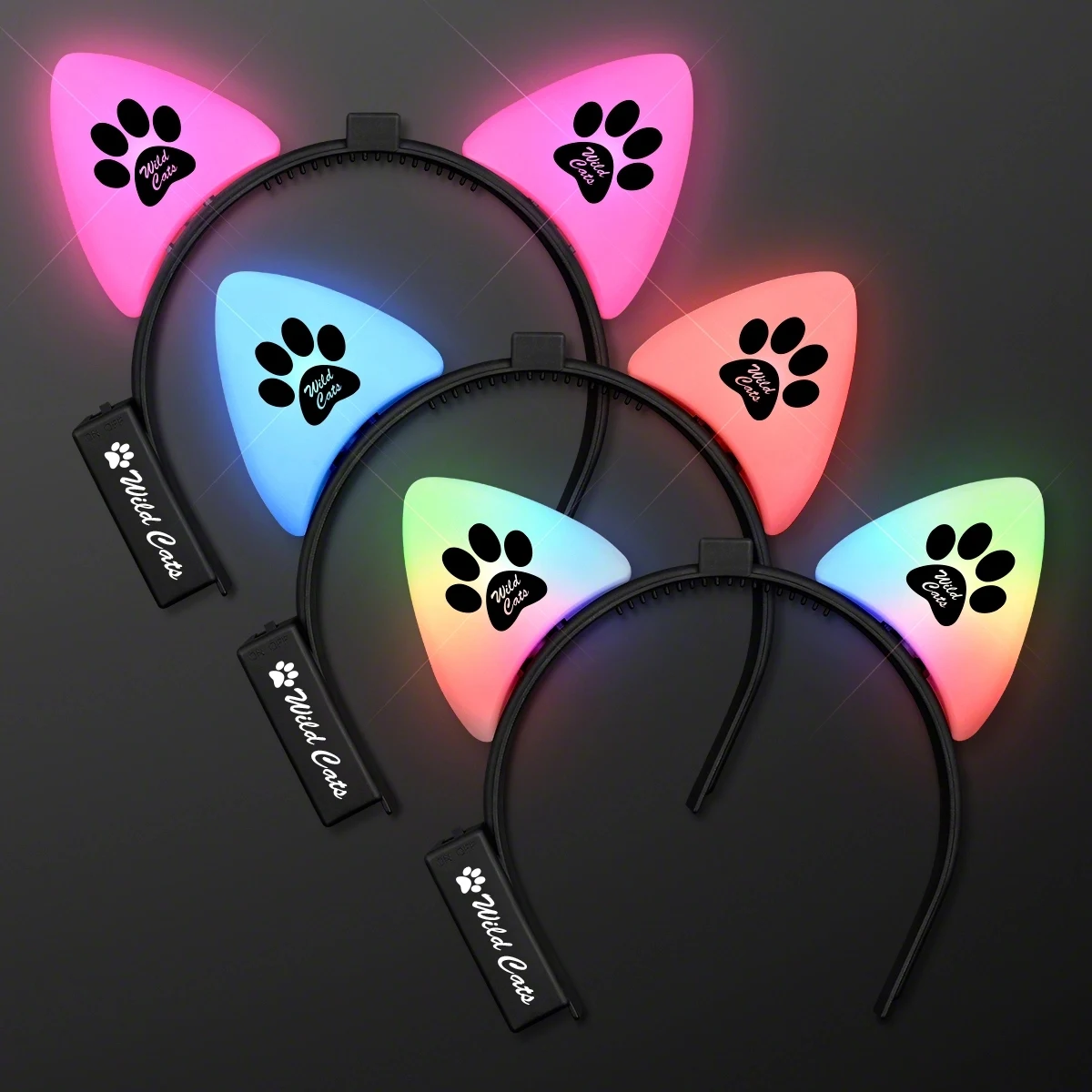 Blinking LED Cat Ears Headband 1