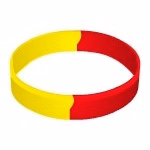 Segmented Debossed Silicone Wristbands