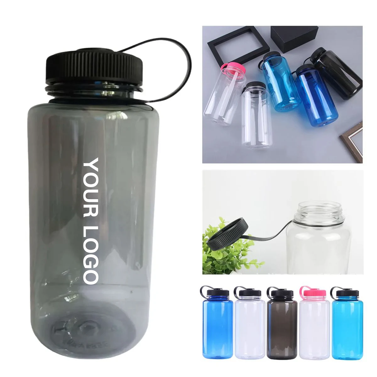 32oz BPA Free Water Bottle with Screw Top Lid 1