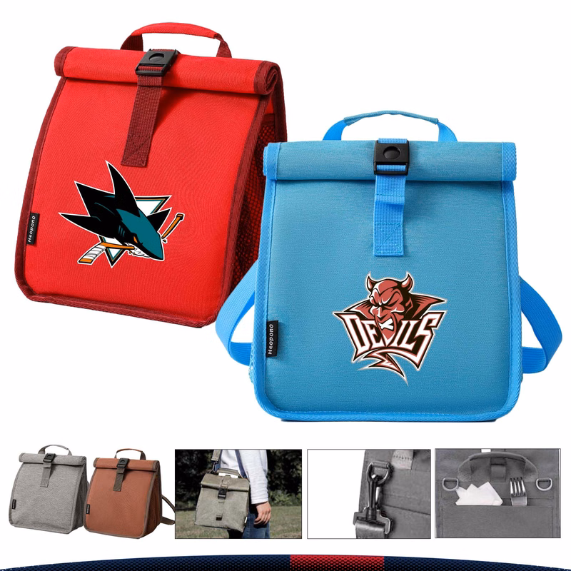 Zynor Foldable Roll-Top Insulated Lunch Bag