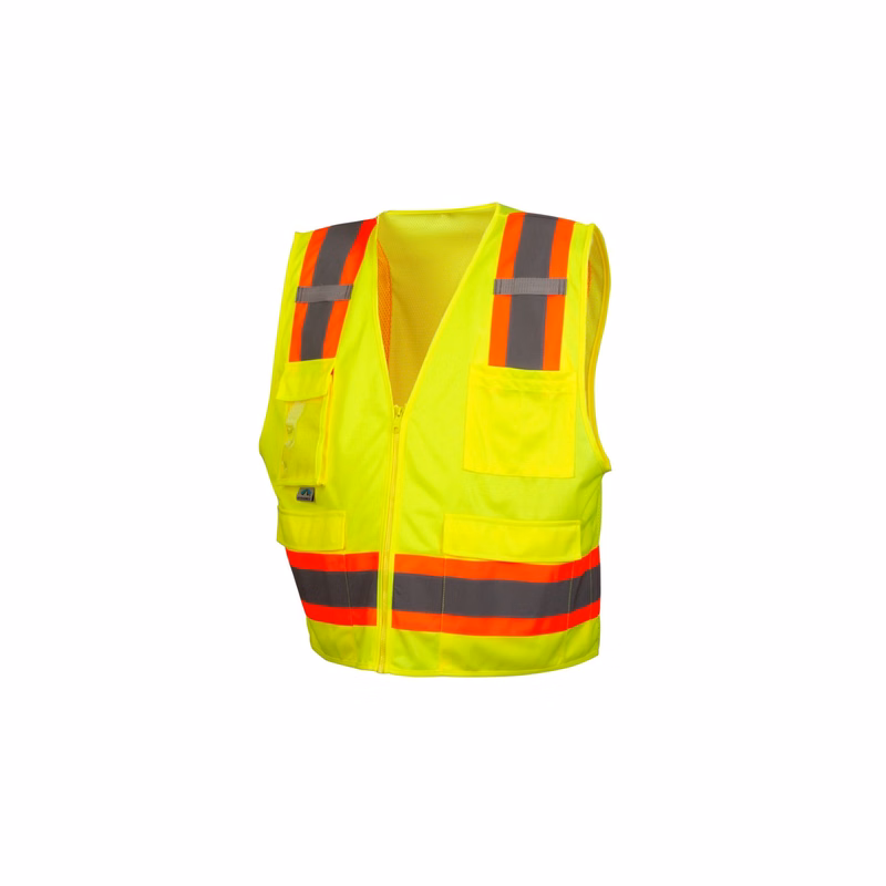 Pyramex RVZ24CP Clear Pocket Type R - Class 2 Hi-Vis Safety Vest