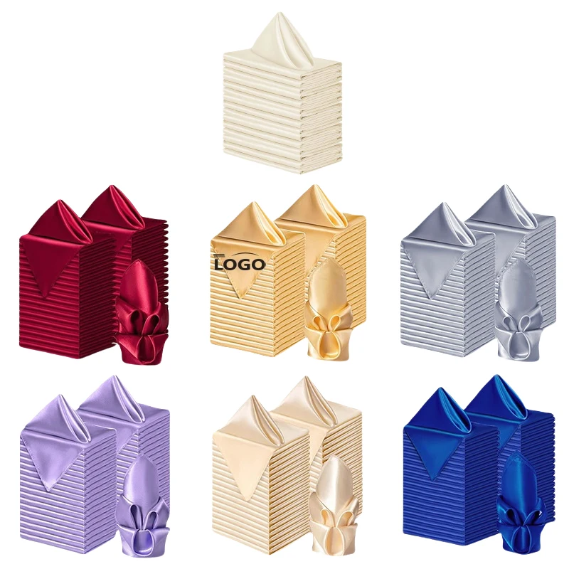 17x17in Satin Cocktail Napkin for Party 1