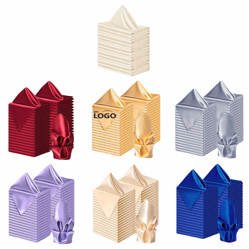 17x17in Satin Cocktail Napkin for Party