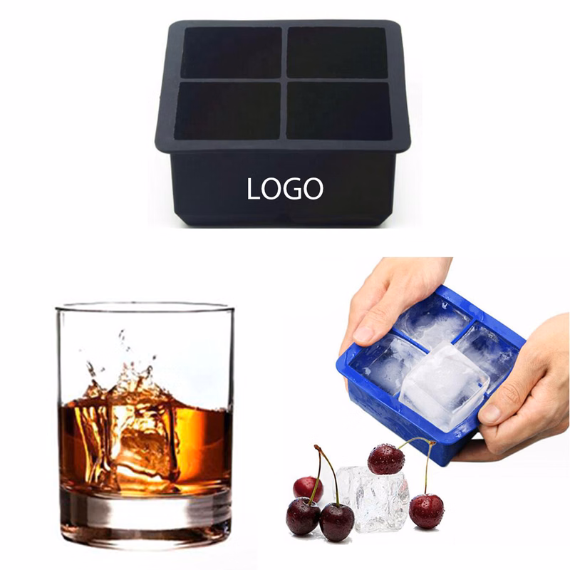 Square 4 Grids Ice Cube Tray