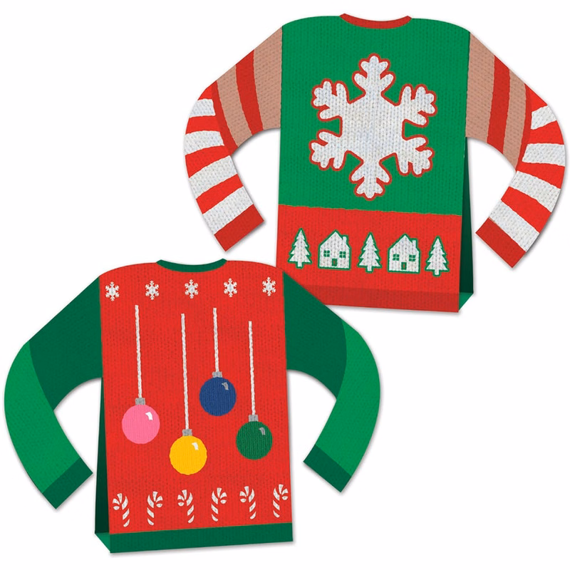 Christmas Centerpieces - Ugly Sweater 8"