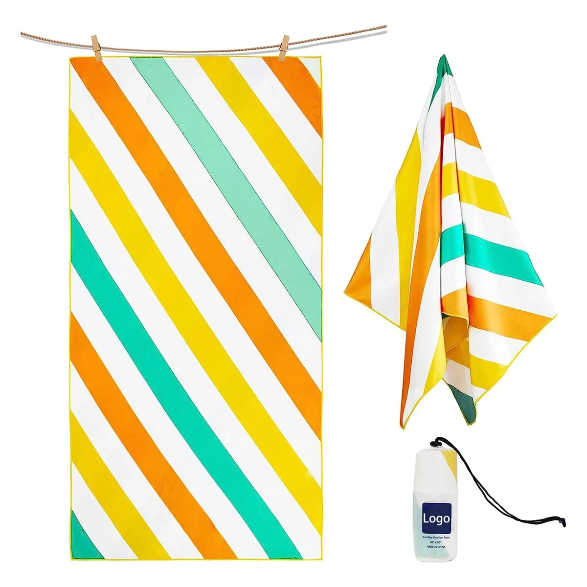 30" x 60" Polyester Portable Beach Towel 1