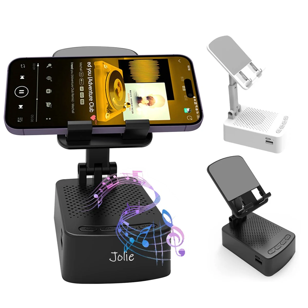 Portable Mobile Phone Holder Bluetooth Speaker 1