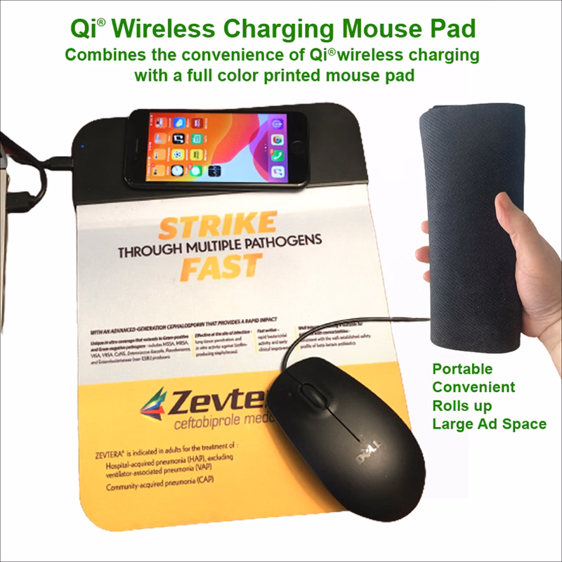 Qi Wireless Charging Mouse Pad