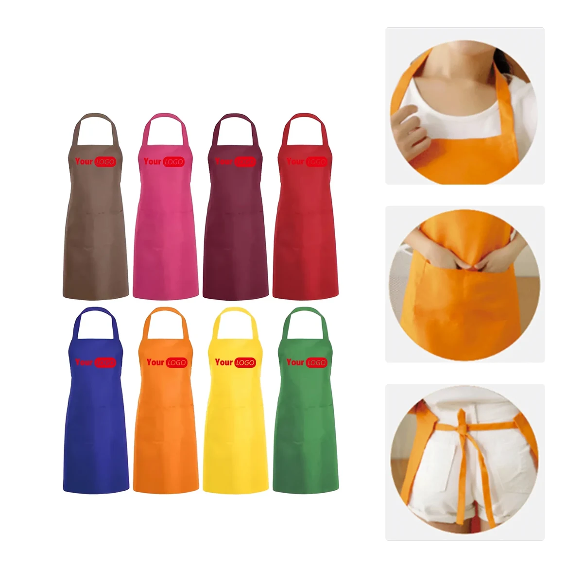 MOQ50 Custom Polyester Kitchen Apron 1