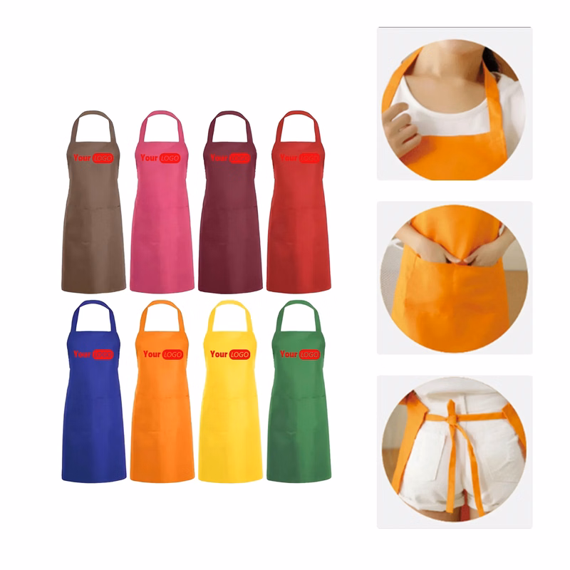 MOQ50 Custom Polyester Kitchen Apron