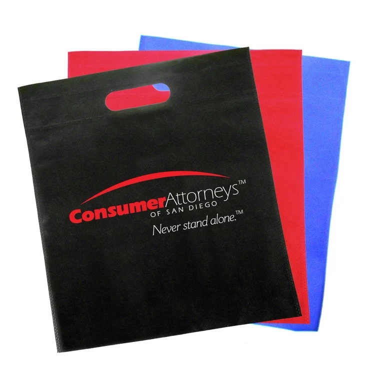 Heat Sealed Non-Woven Tote Bag w/ Cut-Out Handle (3 Days) 1