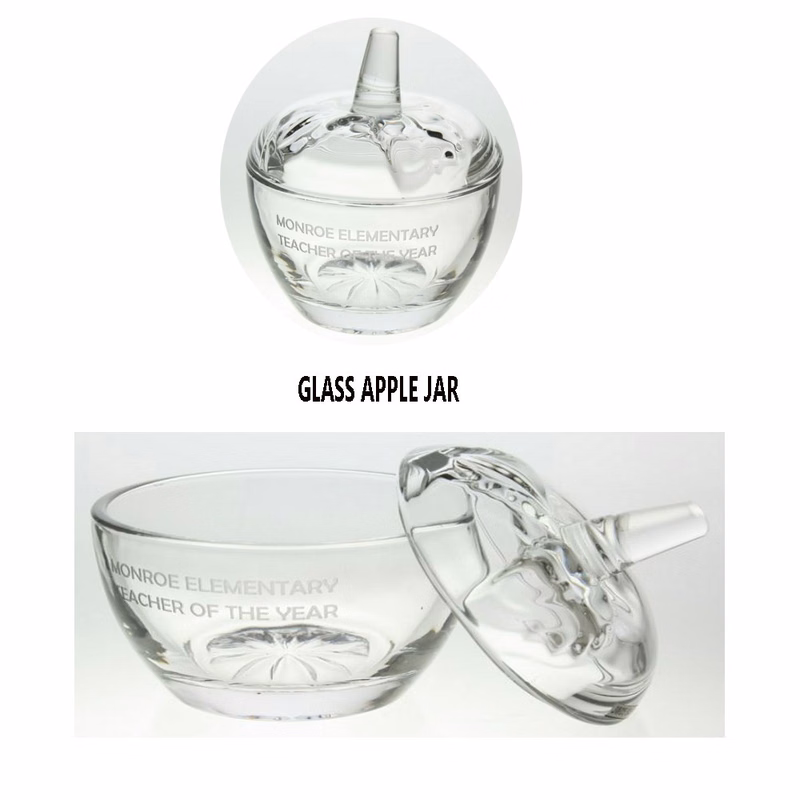 JADE GLASS APPLE JAR