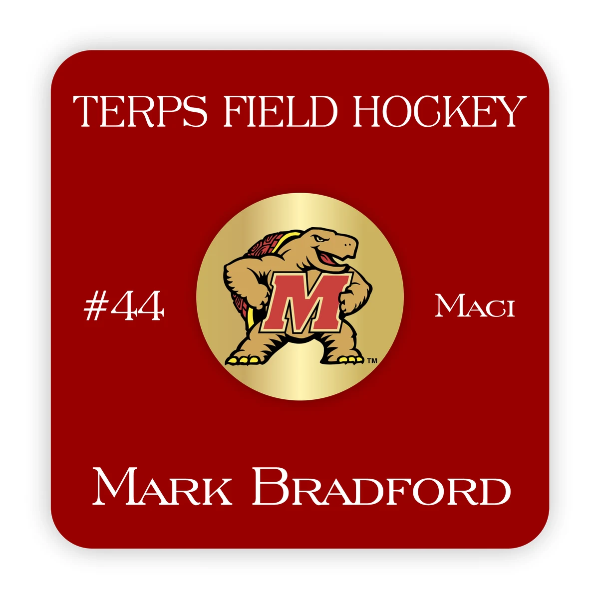 Oversized Sports Name Badge 1
