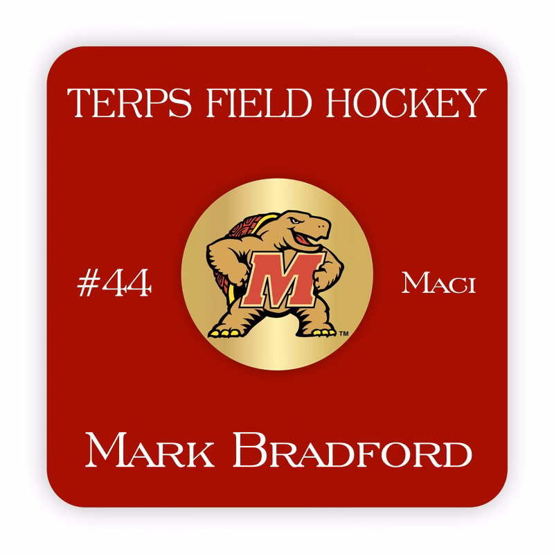 Oversized Sports Name Badge