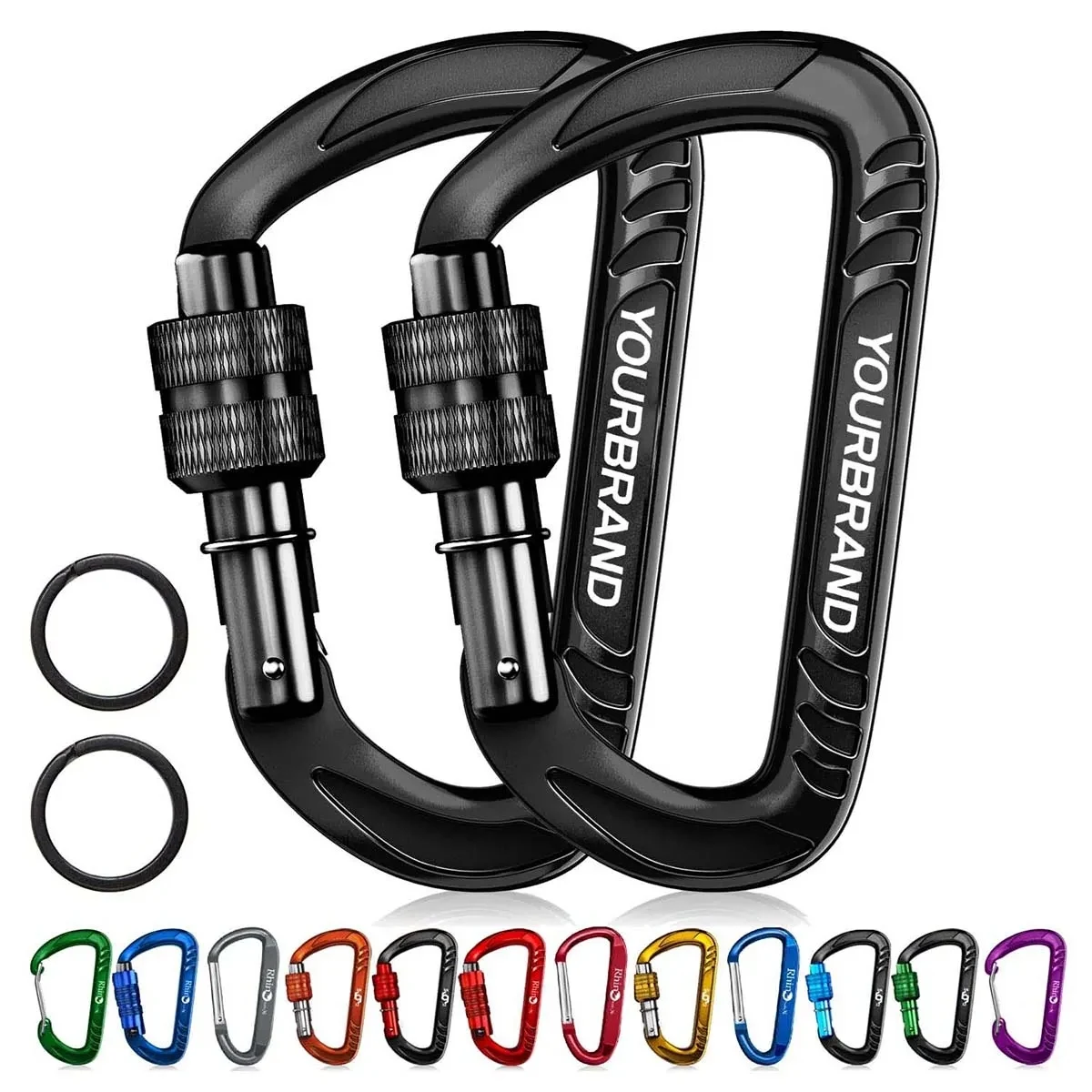Multifunctional Top-grade Aerospace Aluminum Carabiner Clip 1