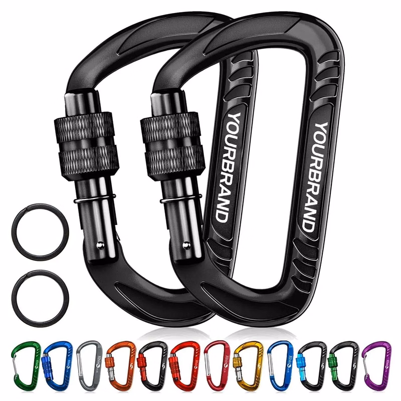 Multifunctional Top-grade Aerospace Aluminum Carabiner Clip