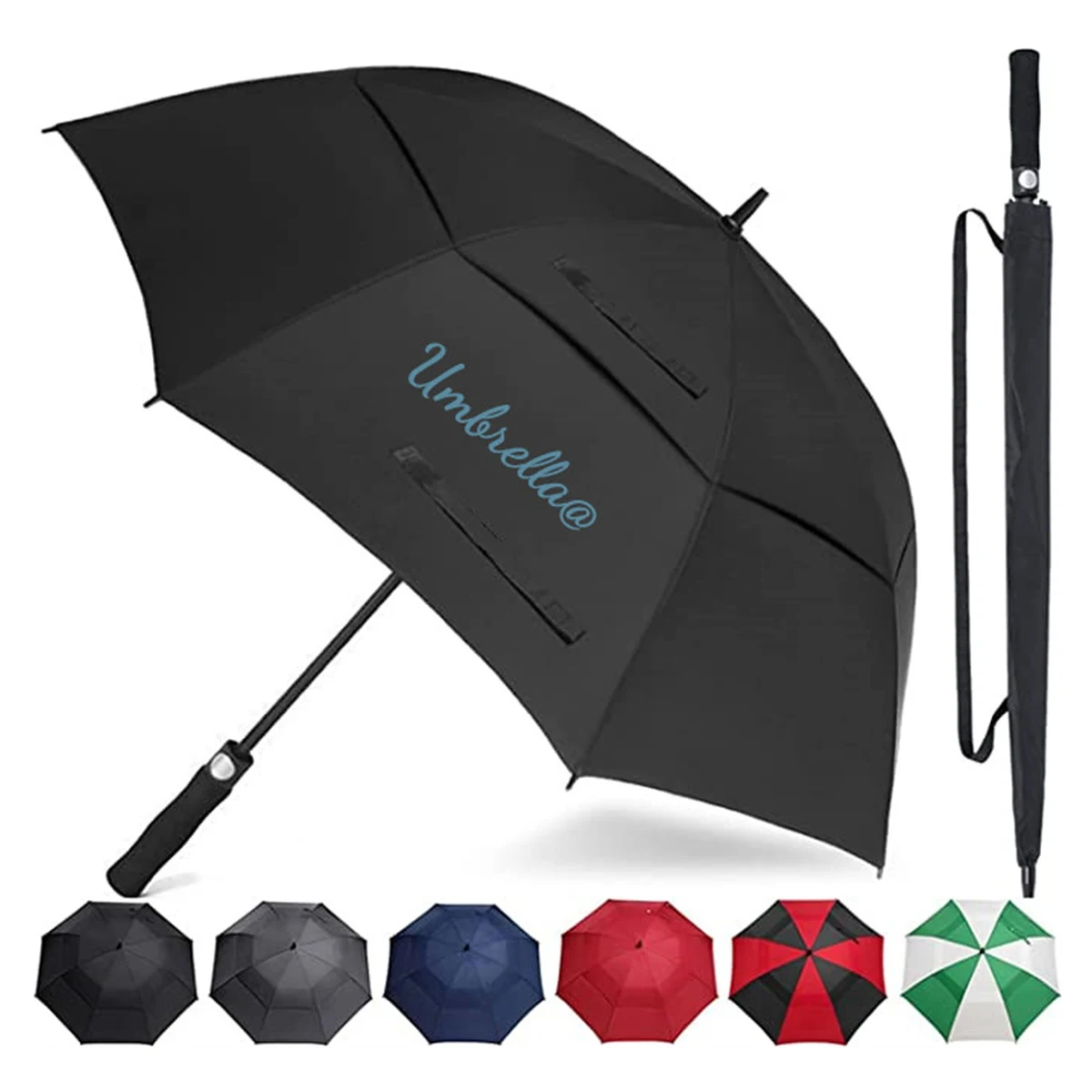 The 62" Arc Automatic Open Golf Umbrella 1