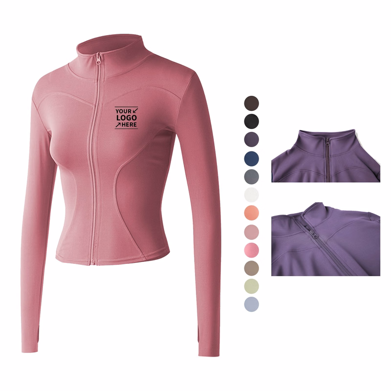 Women Lightweight Full Zip Slim Fit Yoga Sportwear
