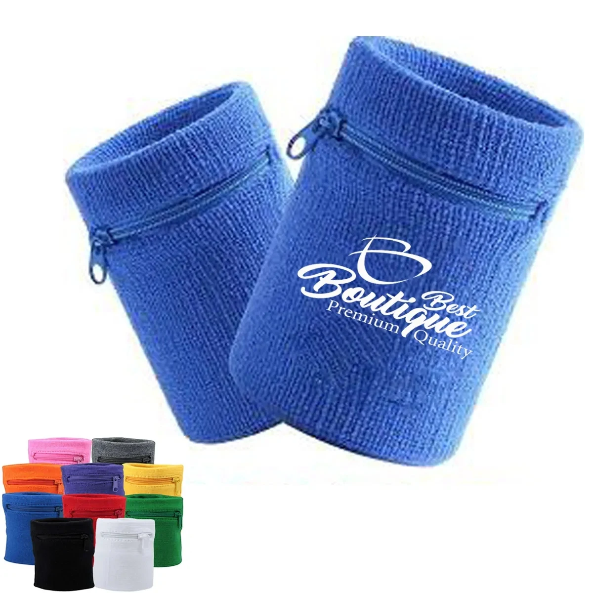 Sports Wrist Zipper Sweatband Wallet Pouch Bag 1