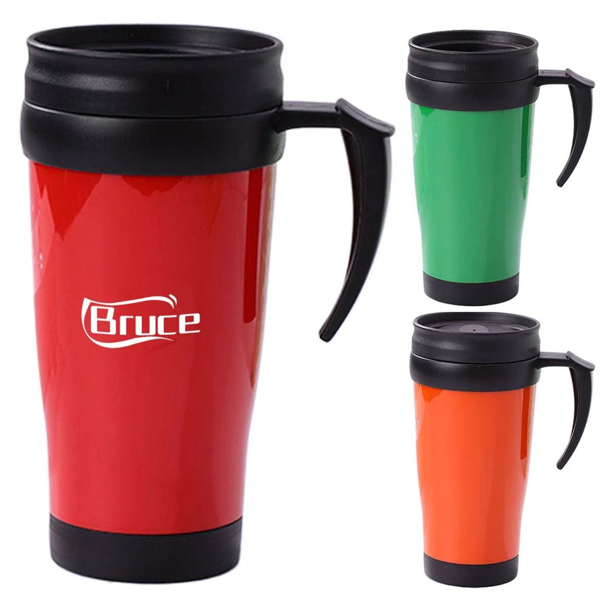 17 oz Plastic Travel Mug with Handle 1