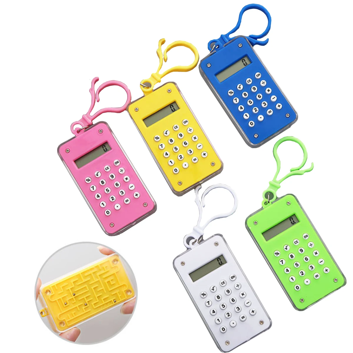 Portable Mini Calculator w/ Keychain 1