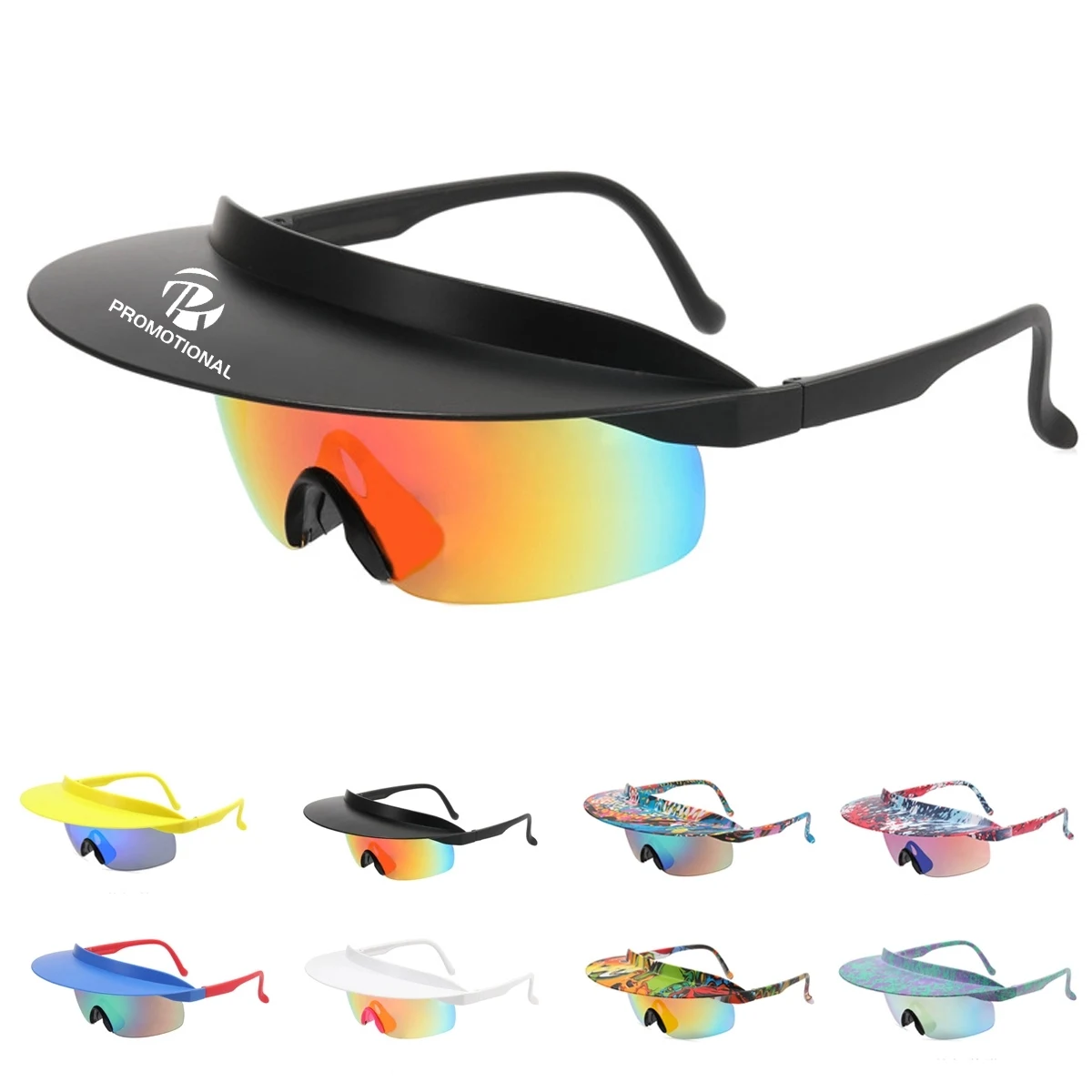 Personalized Brim Cycling Sunglasses 1