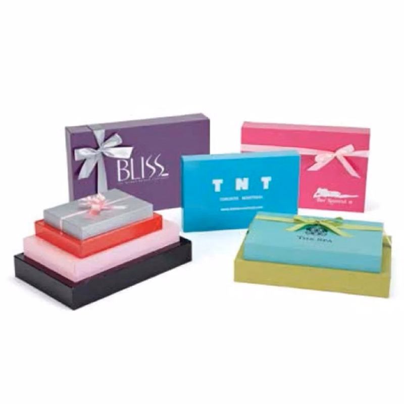 Colored Pop Up Apparel Box on White