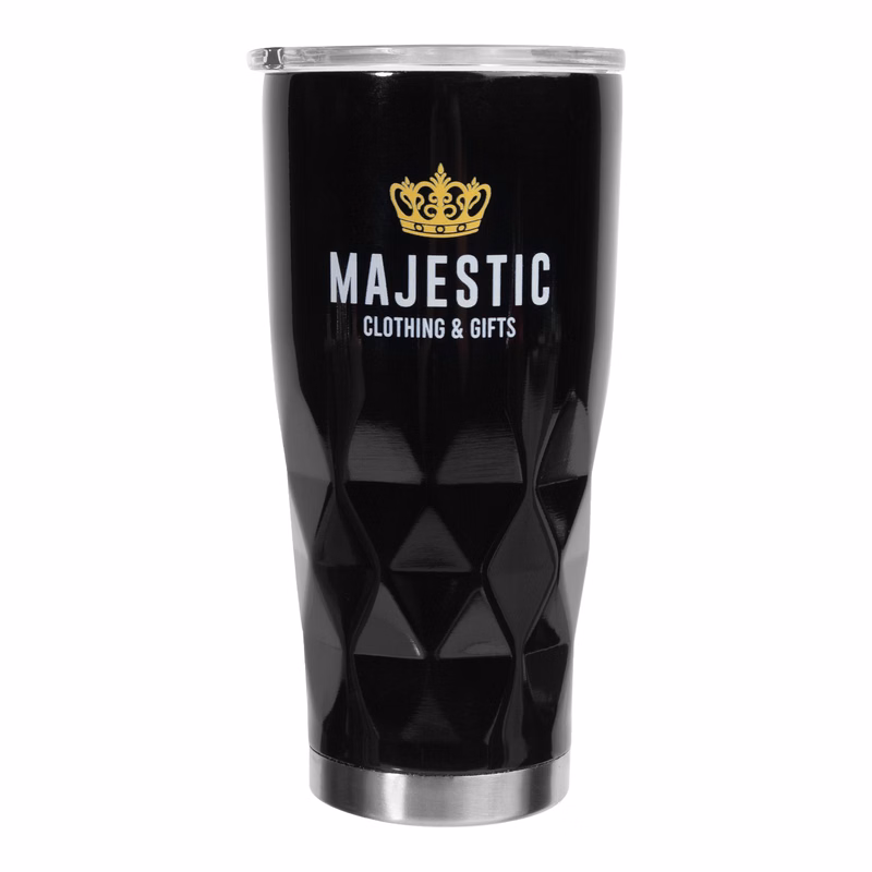 20 oz. Diamond Stainless Steel Travel Mug (1 Color Imprint)