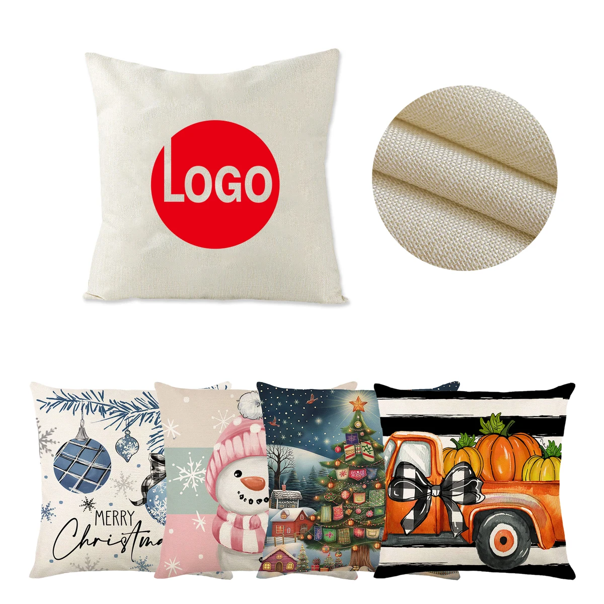 High-Quality Linen Pillowcase with Hidden Zipper 1