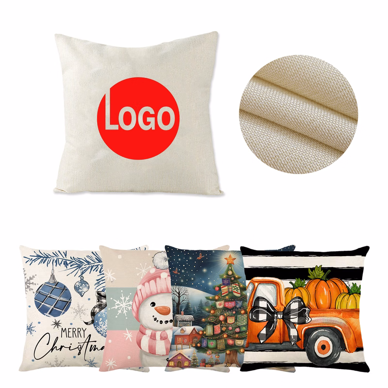 High-Quality Linen Pillowcase with Hidden Zipper