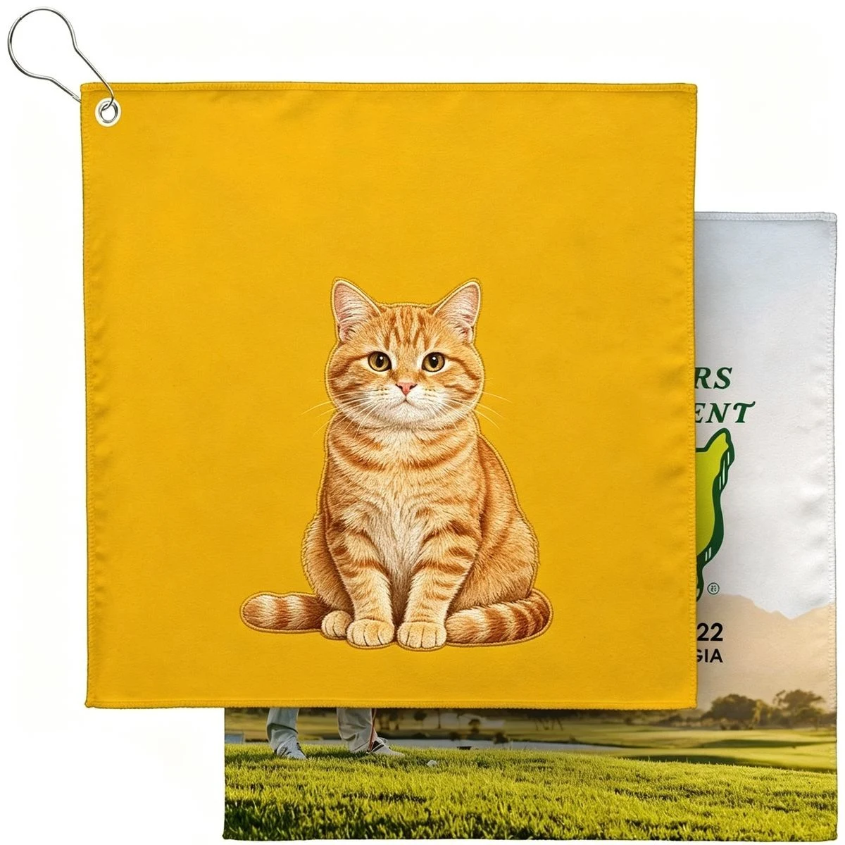 12" x 12" Sublimated Micro Fiber Golf Towel 1